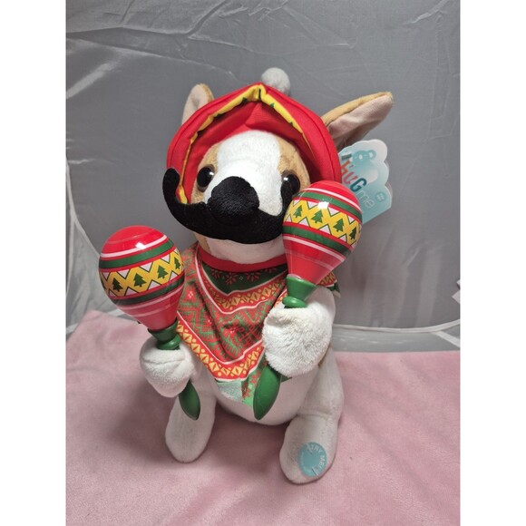 Hug Me Musical Animated Mariachi Puppy Sings "The Macarena" And Shakes Maracas - Picture 1 of 4
